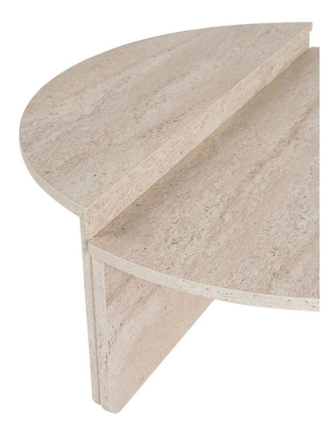 Konferenční stolek Oronerro 1 (travertin + mramor)