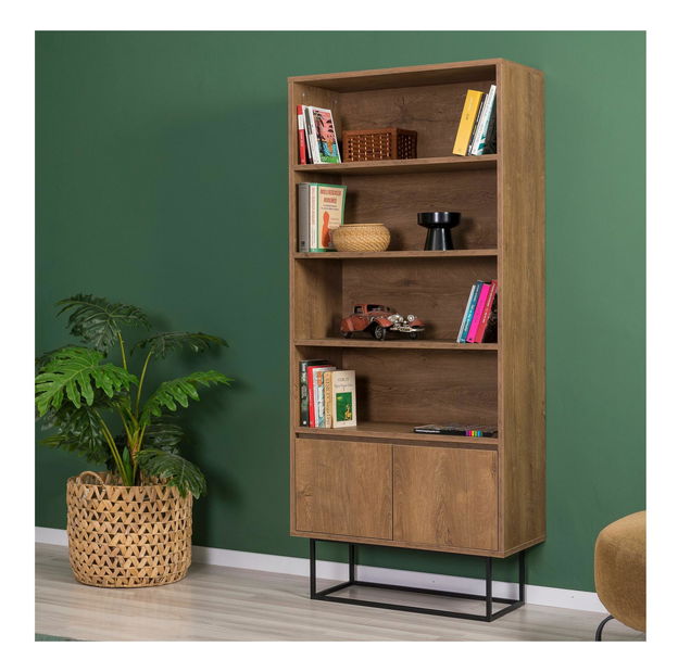 Souprava nábytku do obývacího pokoje Laxi 12 (ořech + černá)