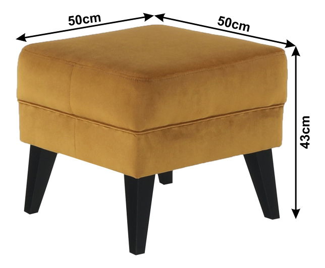 Taburet Royse Kronos 01 (měděná + černá)