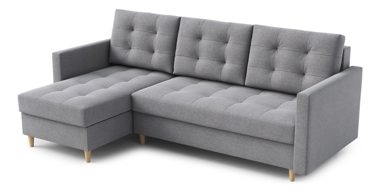 Rohová sedací souprava Divas (L) (šedá)