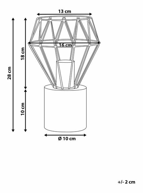 Stolní lampa Mondi (zlatá) (malá)