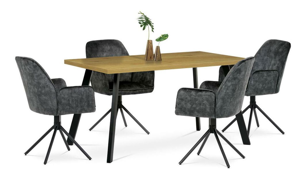 Jídelní židle Heridas (černá)