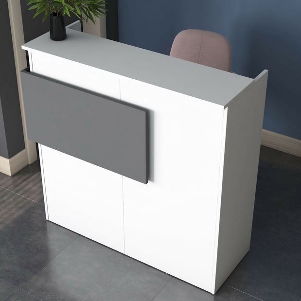 PC stolek Pemola (bílá + antracit)