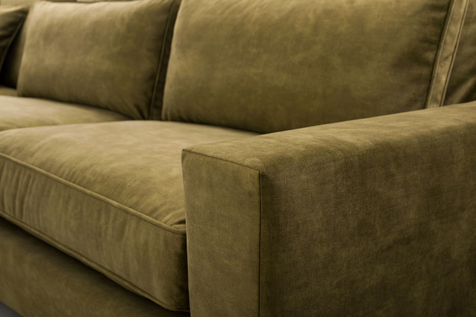 Rohová sedací souprava Callaro (žlutá) (L)