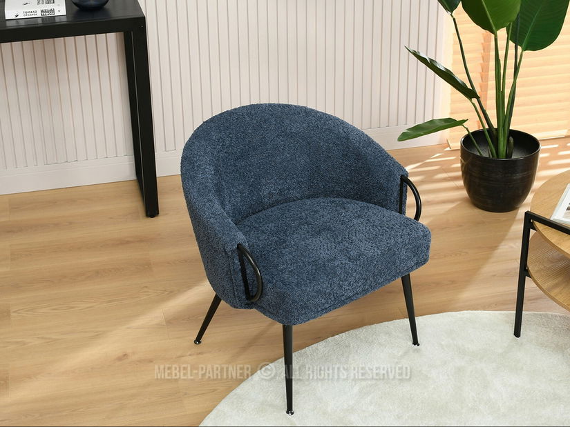 Křeslo Carma F (tmavě modrá + černá)