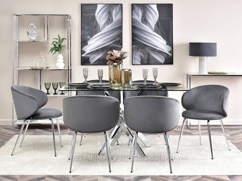 Židle Carmen (grafit + černá)