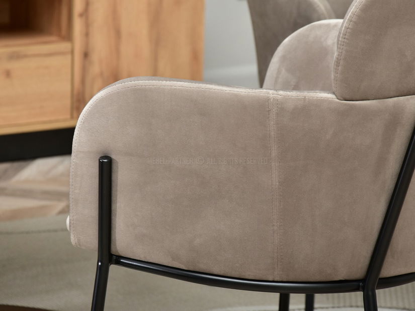 Židle Baggie K (béžová + černá)