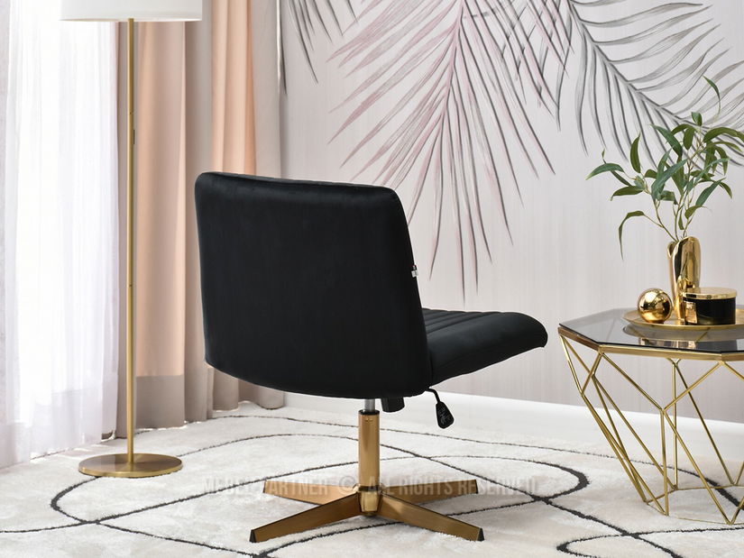 Židle Loise (černá + chromová)