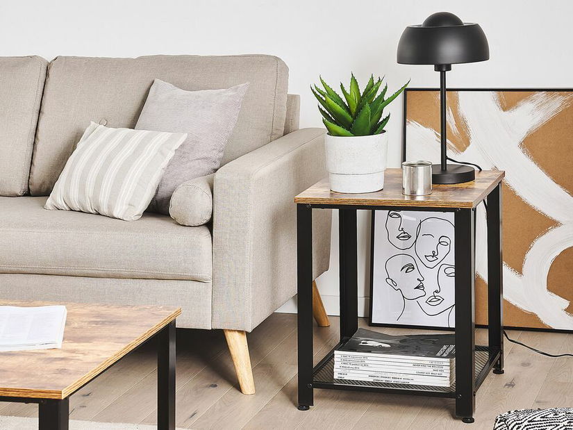 Příruční stolek ASAN (tmavé dřevo)