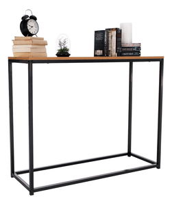 Konzolový stolek Kembi (dub + černá)