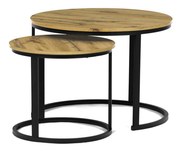 Set 2 konferenčních stolků Conjugar (dub divoký)