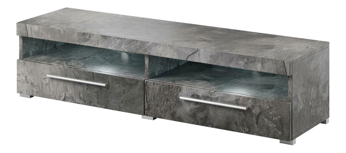 TV stolek/skříňka Indiko Typ 41 (schiefer) (s osvětlením)