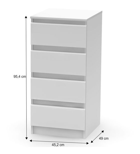 Komoda Hannah New 09 (bílá)