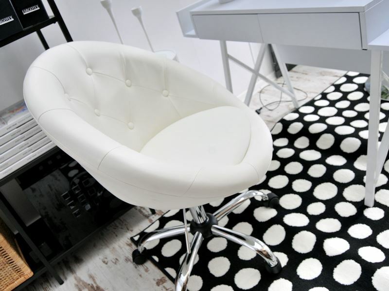 Křeslo Lush 4 (bílá + chromová)
