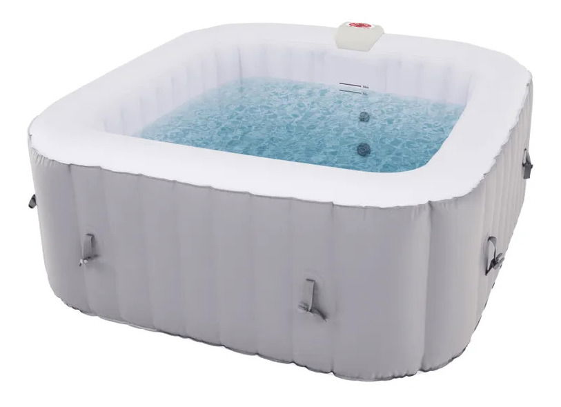 Nafukovací vířivka (pro 2-4 osoby) Kantino (šedá + bílá)