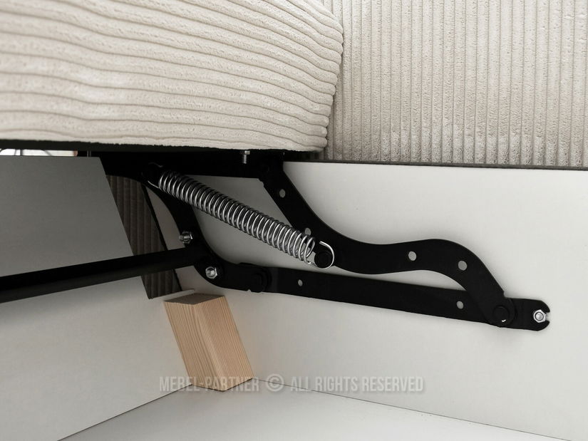 Rohová sedačka Cerebral (krémová + černá)