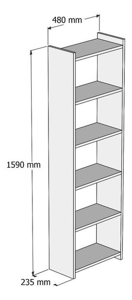 Regál Nuvopo 1 (bílá)