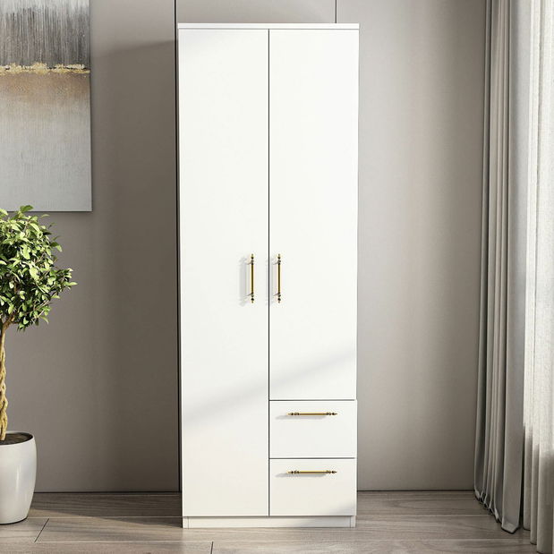 Šatní skříň Meringotka 2 (bílá)