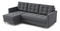 Rohová sedací souprava Divas (L) (tmavě šedá)