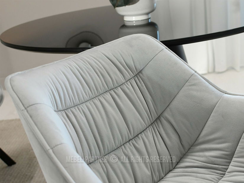 Židle Nina (světle šedá + černá)