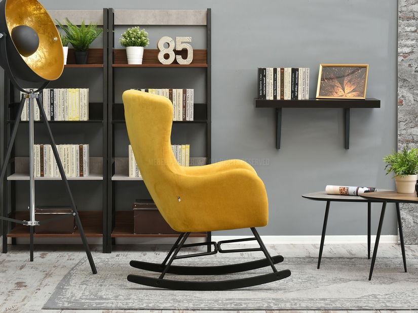 Křeslo Nesí (žlutá + černá)