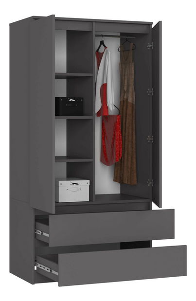 Šatní skříň Submarino (grafit)