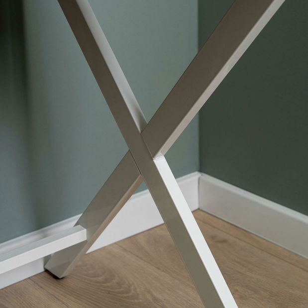 Psací stolek Mecanico (dub zlatý + bílá)