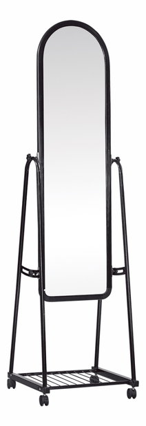 Zrcadlo na kolečkách Dumuro (černá) *výprodej