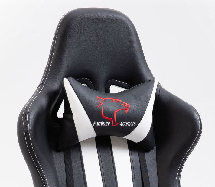 Kancelářská/herní židle Farhana (černá + bílá)