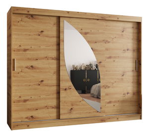 Šatní skříň 250 cm Milain (dub artisan)