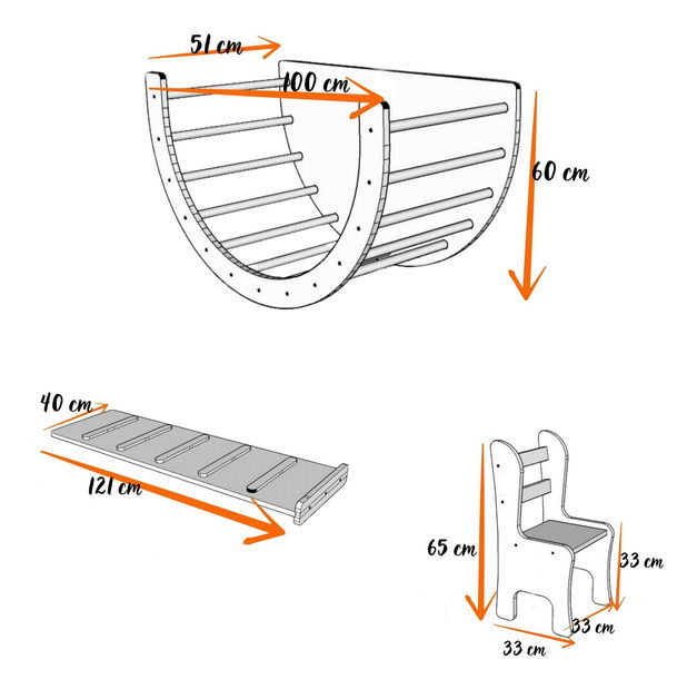 Lezecká souprava pro děti Sicup (hnědá)