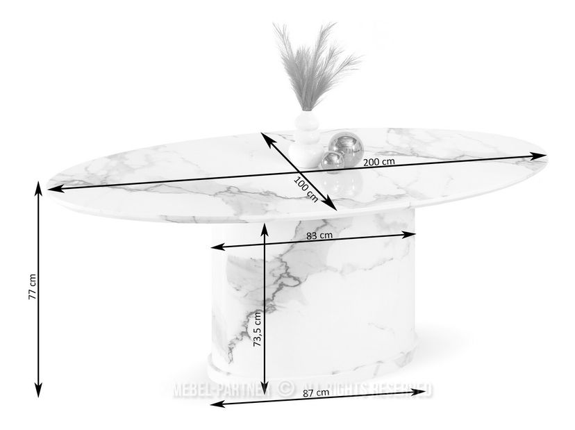 Jídelní stůl Buque (černá)