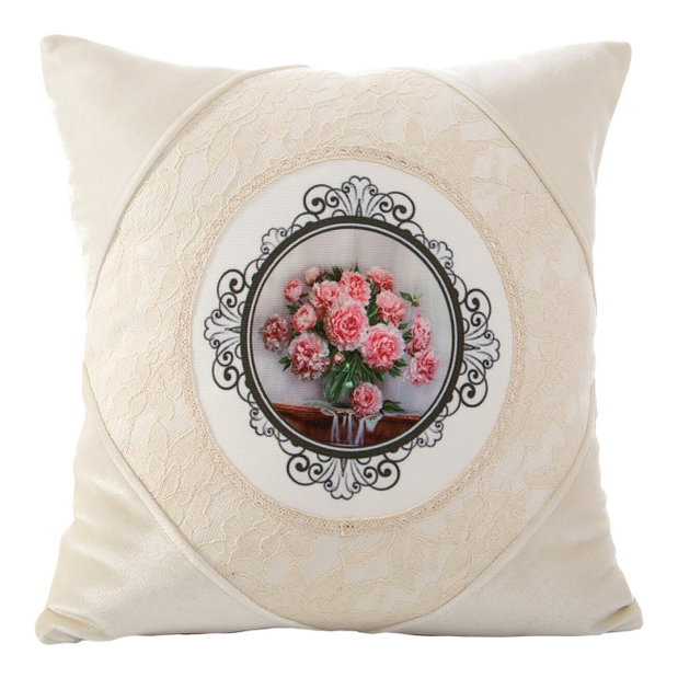 Ozdobný polštář 45x45 cm Rosalia 7 (krémová) (1 ks) *výprodej