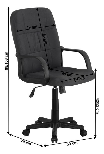 Kancelářské křeslo Kenton (černá)