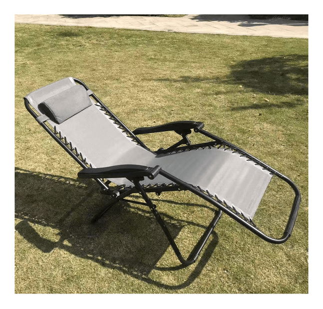 Zahradní polohovatelné křeslo Gerry (šedá)