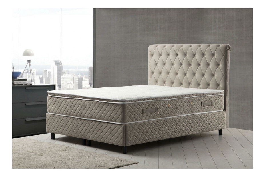 Boxspring postel Sotima (béžová)