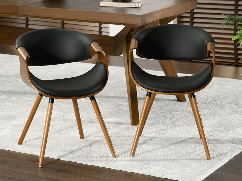 Židle Bjorn K (ořech tmavý + ořech)