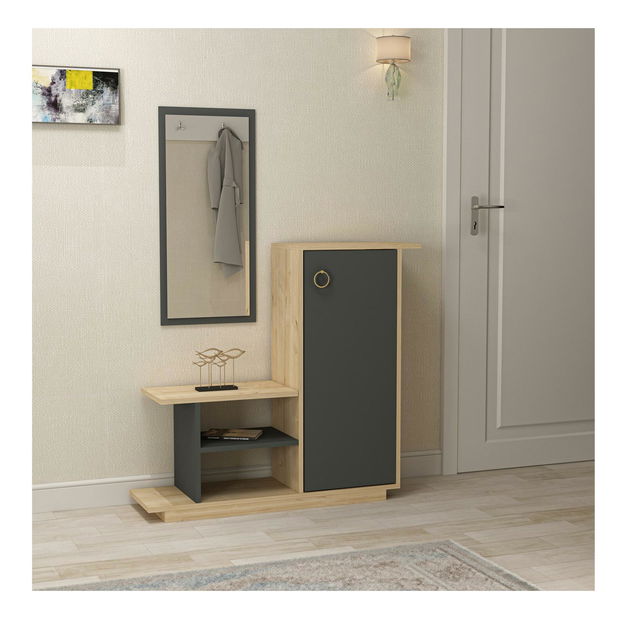 Předsíňová sestava Kenulu (dub + antracit)