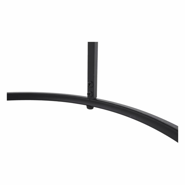 Set 2 konferenčních stolků Ilak (beton + černá)