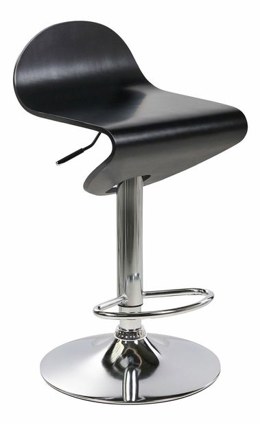 Set 2ks barových židlí Livza (černá)