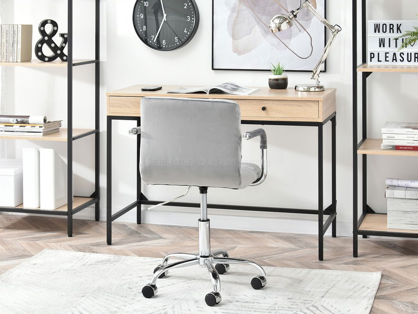 Židle Elita (šedá + chromová)