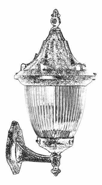 Venkovní nástěnné svítidlo Dulcie (hnědá)