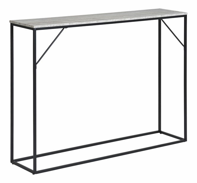 Konzolový stolek Vistalia 16 (černá + přírodní)