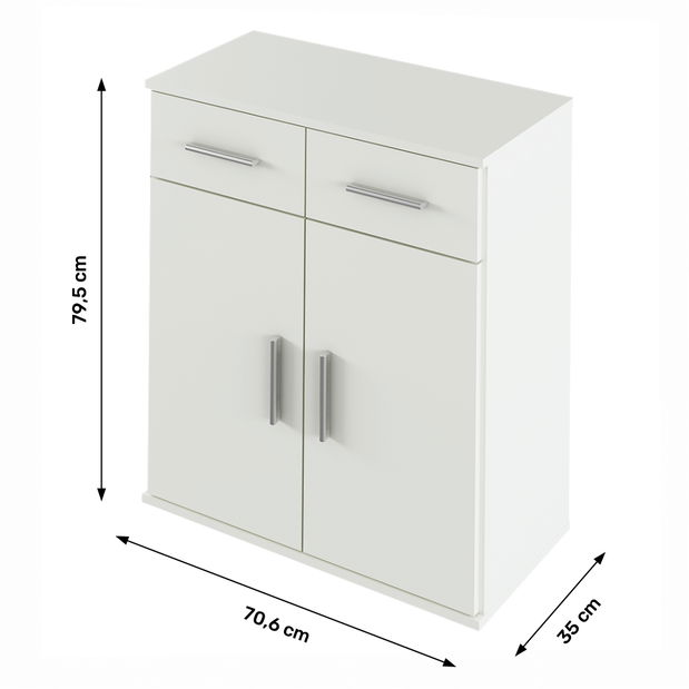 Komoda typ 2 Ressan (bílá) *výprodej