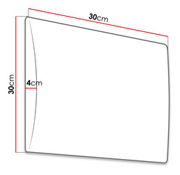 Čalouněný nástěnný panel (1 ks) Pag 40x20 (mentolová) *výprodej