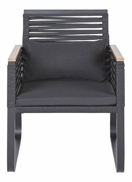 Set 2 ks. zahradních židlí Carisa (černá)