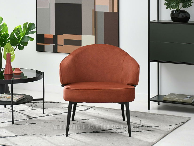 Křeslo Alfredo (měděná + černá)