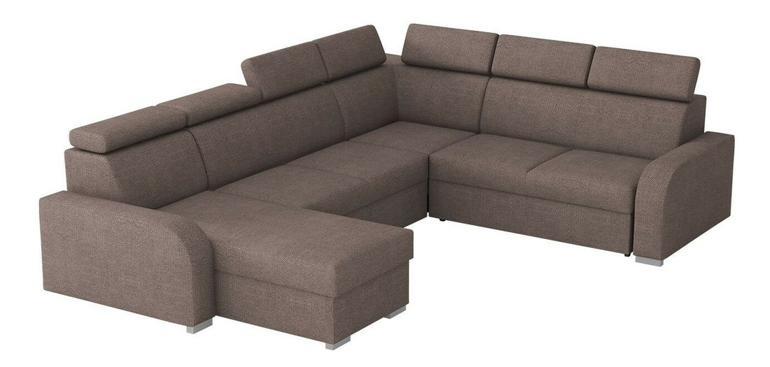 Rohová sedačka U Lyseri 2rR2pLC (tmavě šedá) (s úl. prostorem)