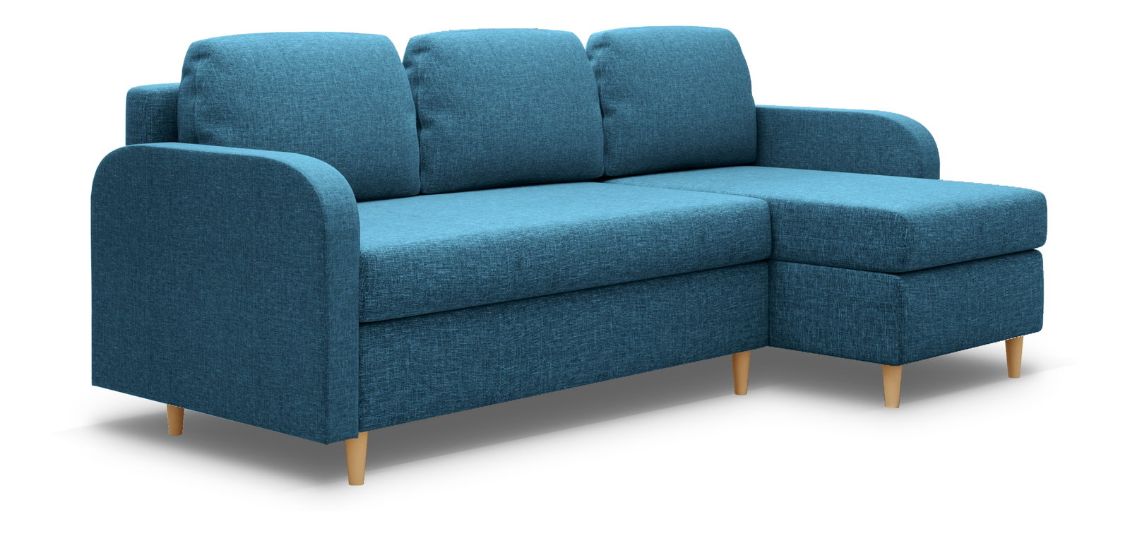 Rohová sedací souprava Marty (P) (tyrkysová)