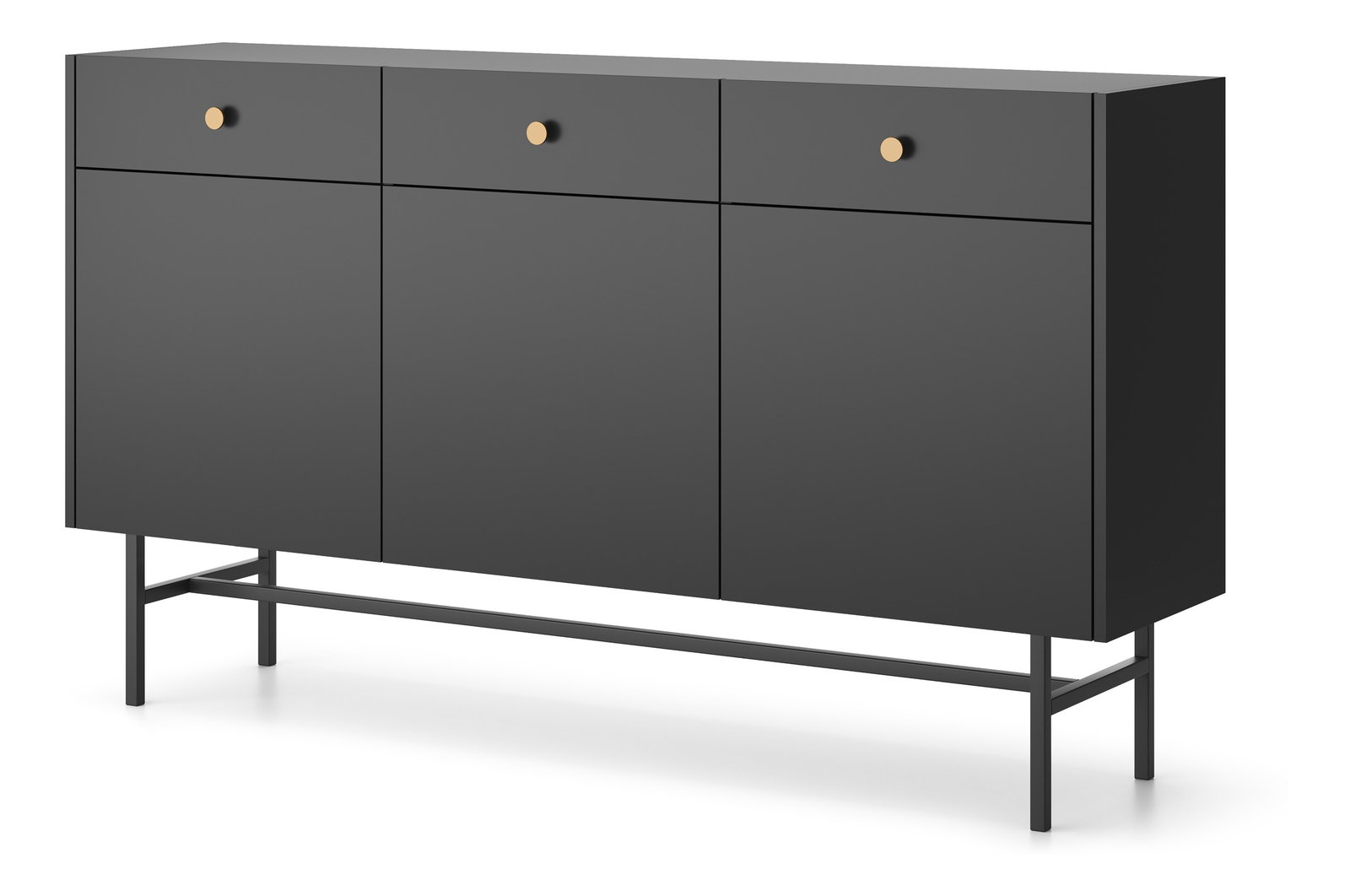 Komoda Desanta 3D3SZ (černá)